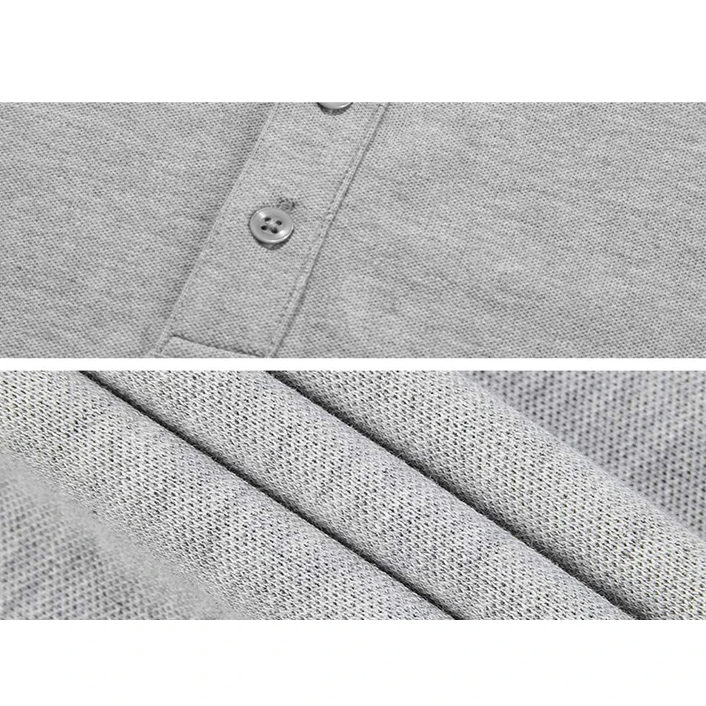 Lyprerazy Security Embroidered Short Sleeve Polo Shirts Classic Embroidery Men's Polo Shirt
