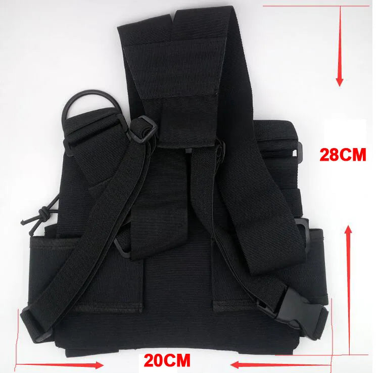 3 In 1 Radio Holder Case For Baofeng Walkie Talkie Multifunctional Chest Bag PT-08 For Hunting Walkie Talkie Accessories