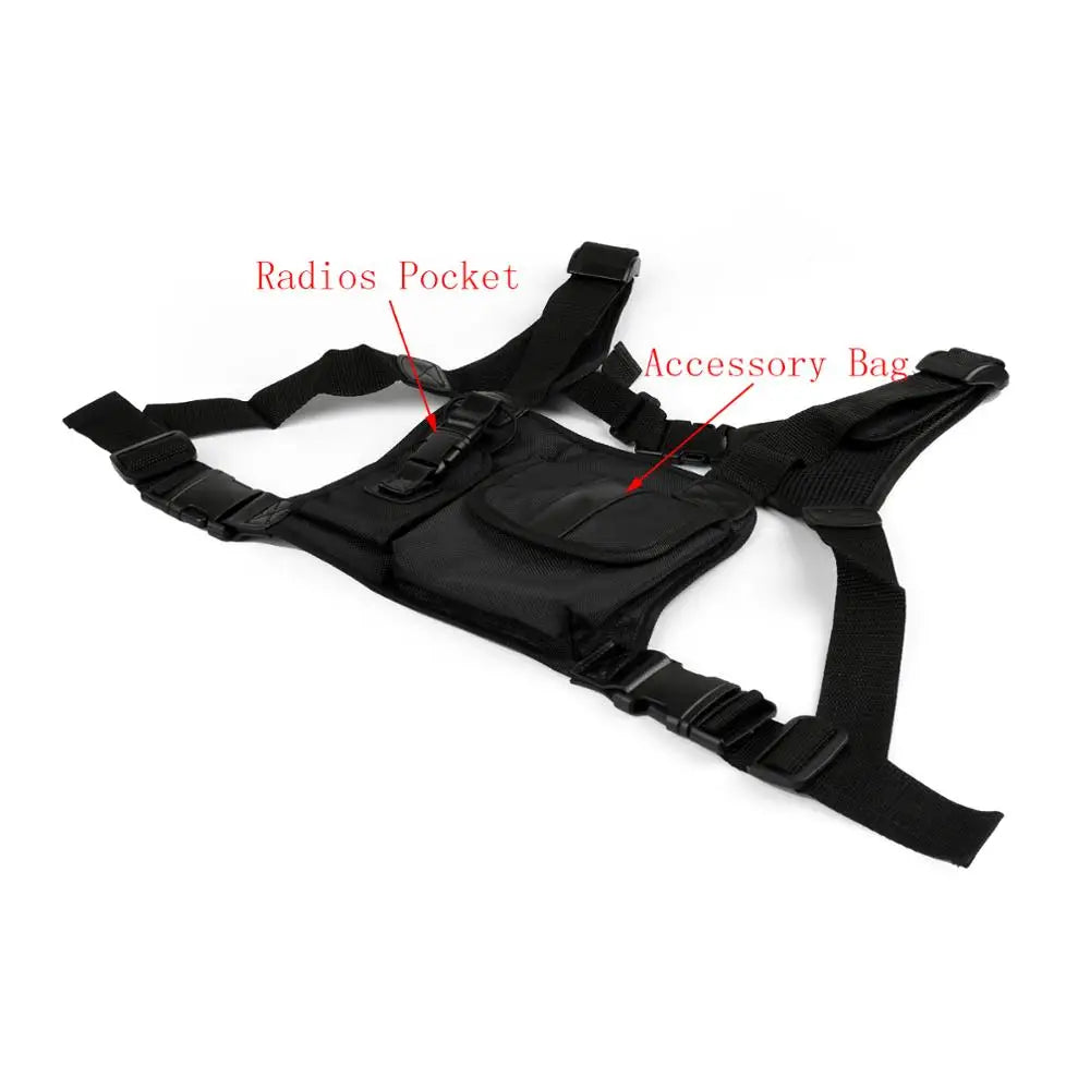 Artudatech 1680D Universal Chest Pocket Pack Handset Radio Holder Bag For Kenwood For Motorola Walkie Talkie Accessories