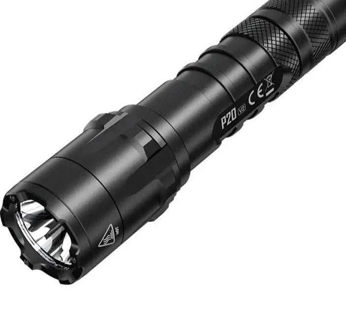 NITECORE P20 V2 Strong Light 1100 Lumens Instantaneous Flash LED Portable Tactical Flashlight Search Torch Lamp18650 Battery