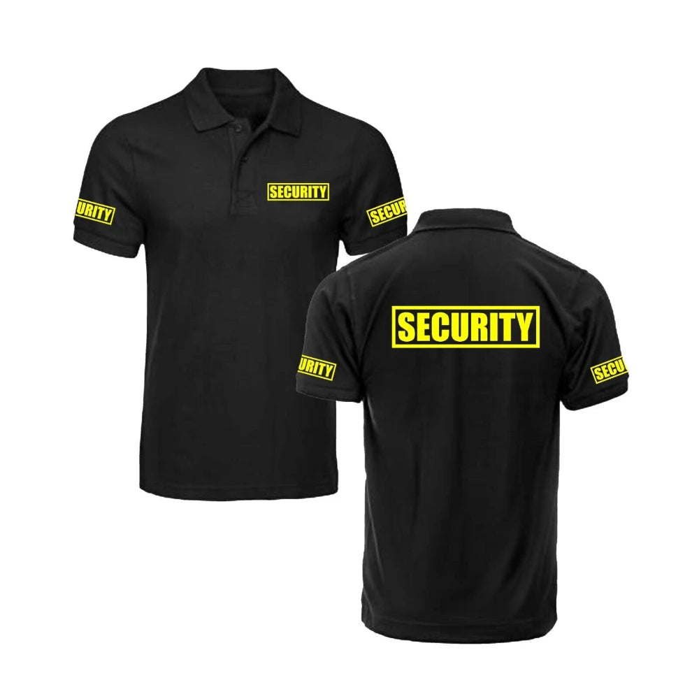 Bodyguard Uniform Security Classic Polo Shirt, Guard Bodyguard Uniform Work Clothes, Pur ...