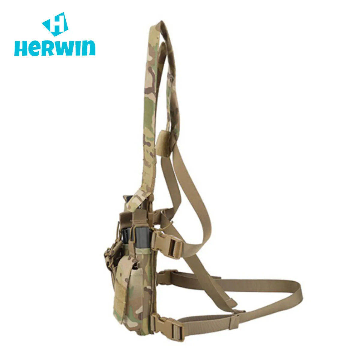 Hunting Clothes Tactical Magazine Pouch Holders Molle Radio Bags Vest Men Quick Release Bullet Clip Phone Water Bottle Vest